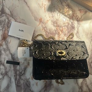 Black Quilted Chain Bag